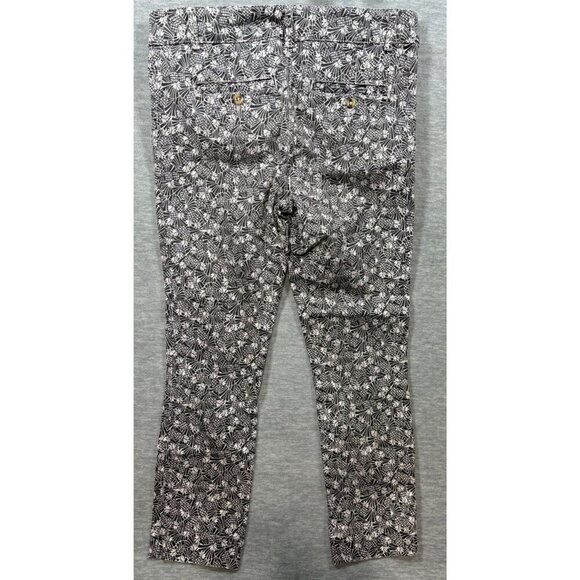 Anthropologie‎ Black & White Printed Pants Size 12 Cropped - Picture 4 of 5